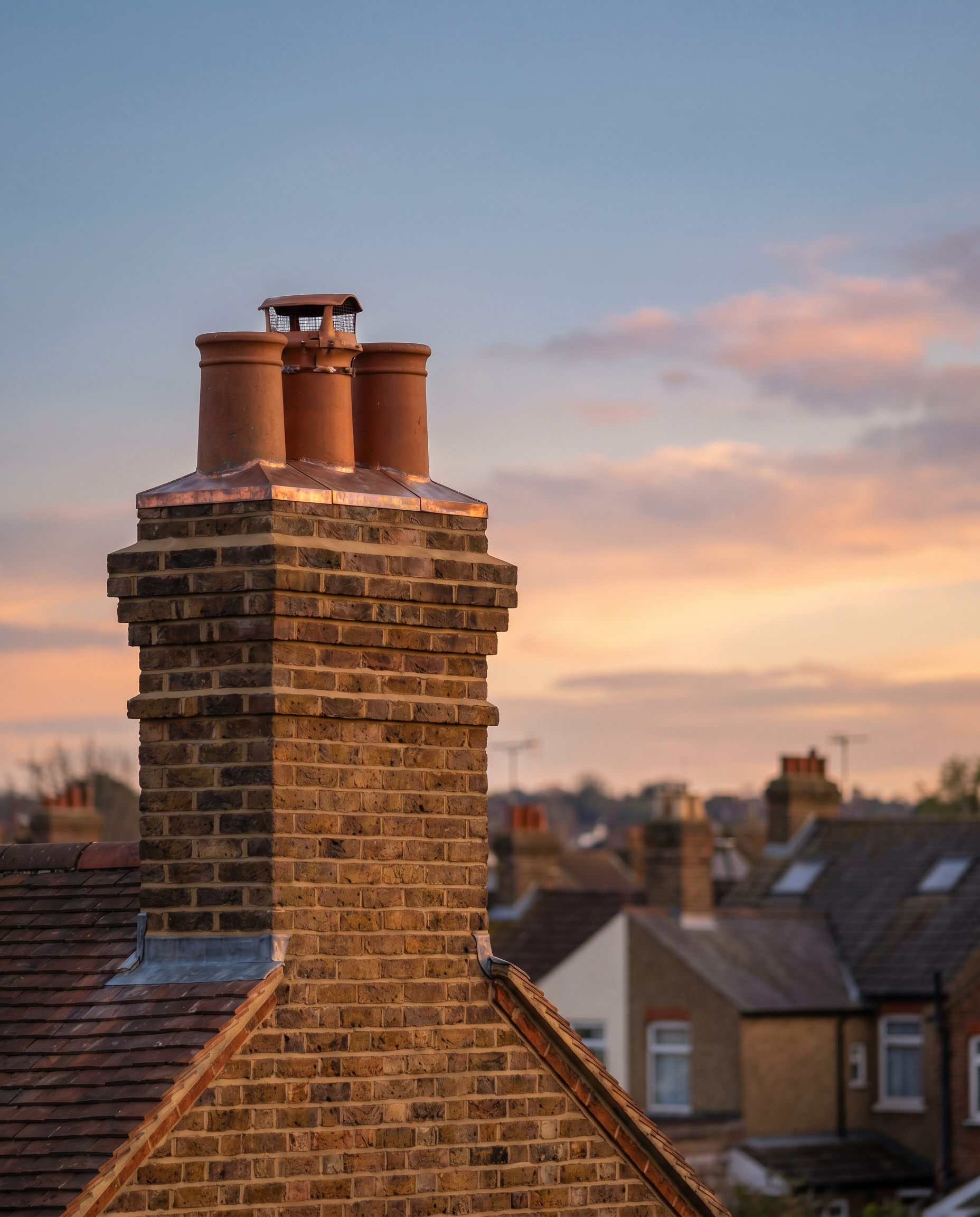 Restored Victorian chimney