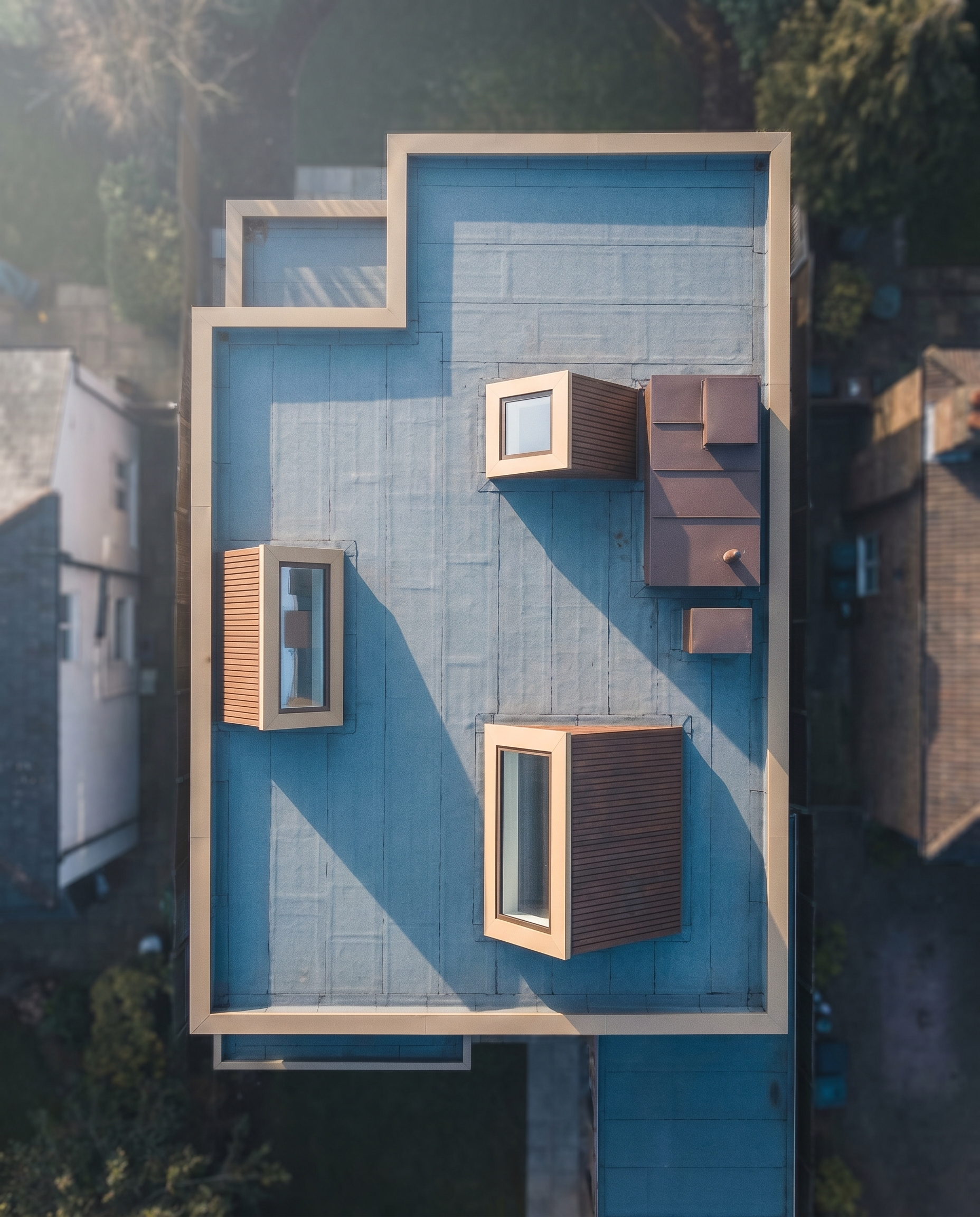 Modern flat roof
